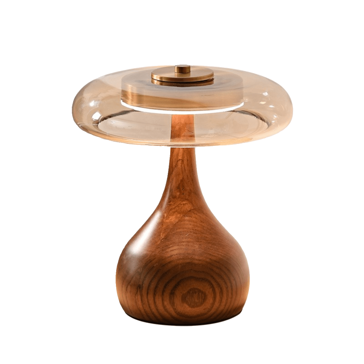 Lumen Sculpted Wood Table Lamp