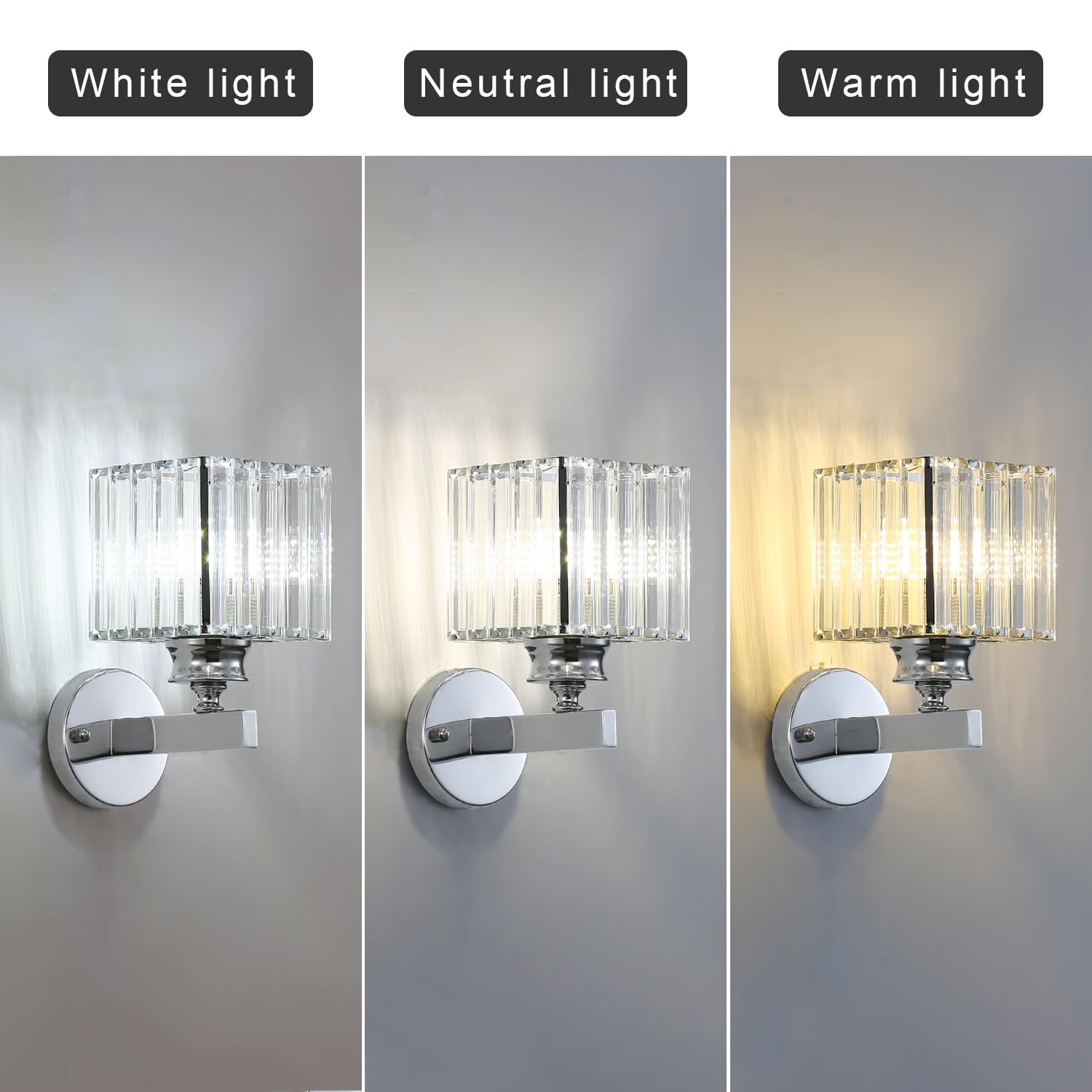 Lumen Crystal Hallway Wall Light