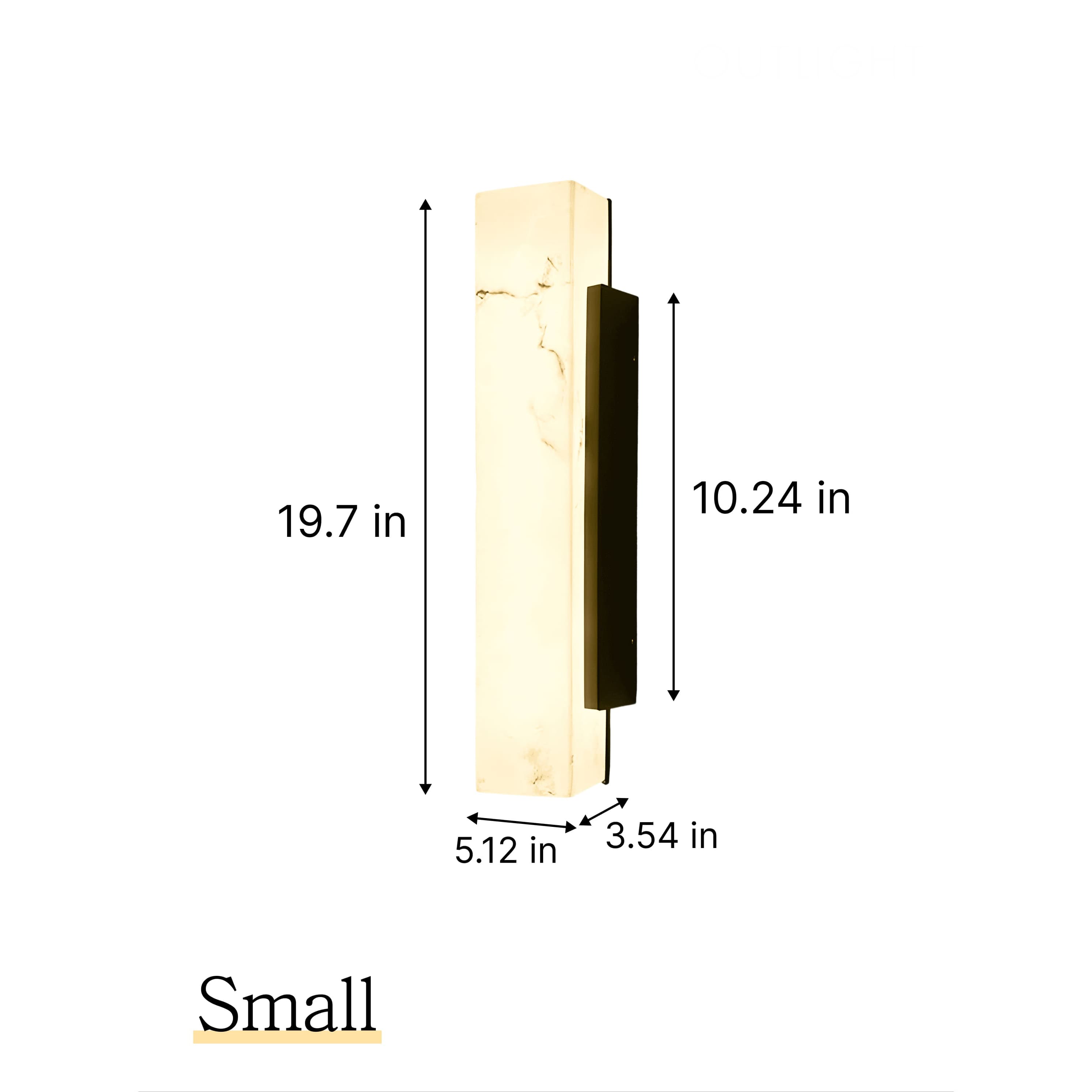 Lumen Marble Core Wall Sconce