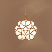 Lumen Glass Petal Louve Pendant Light