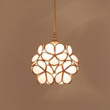 Lumen Glass Petal Louve Pendant Light