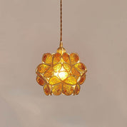 Lumen Glass Petal Louve Pendant Light