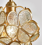 Lumen Glass Petal Louve Pendant Light