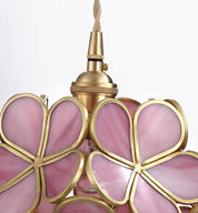 Lumen Glass Petal Louve Pendant Light