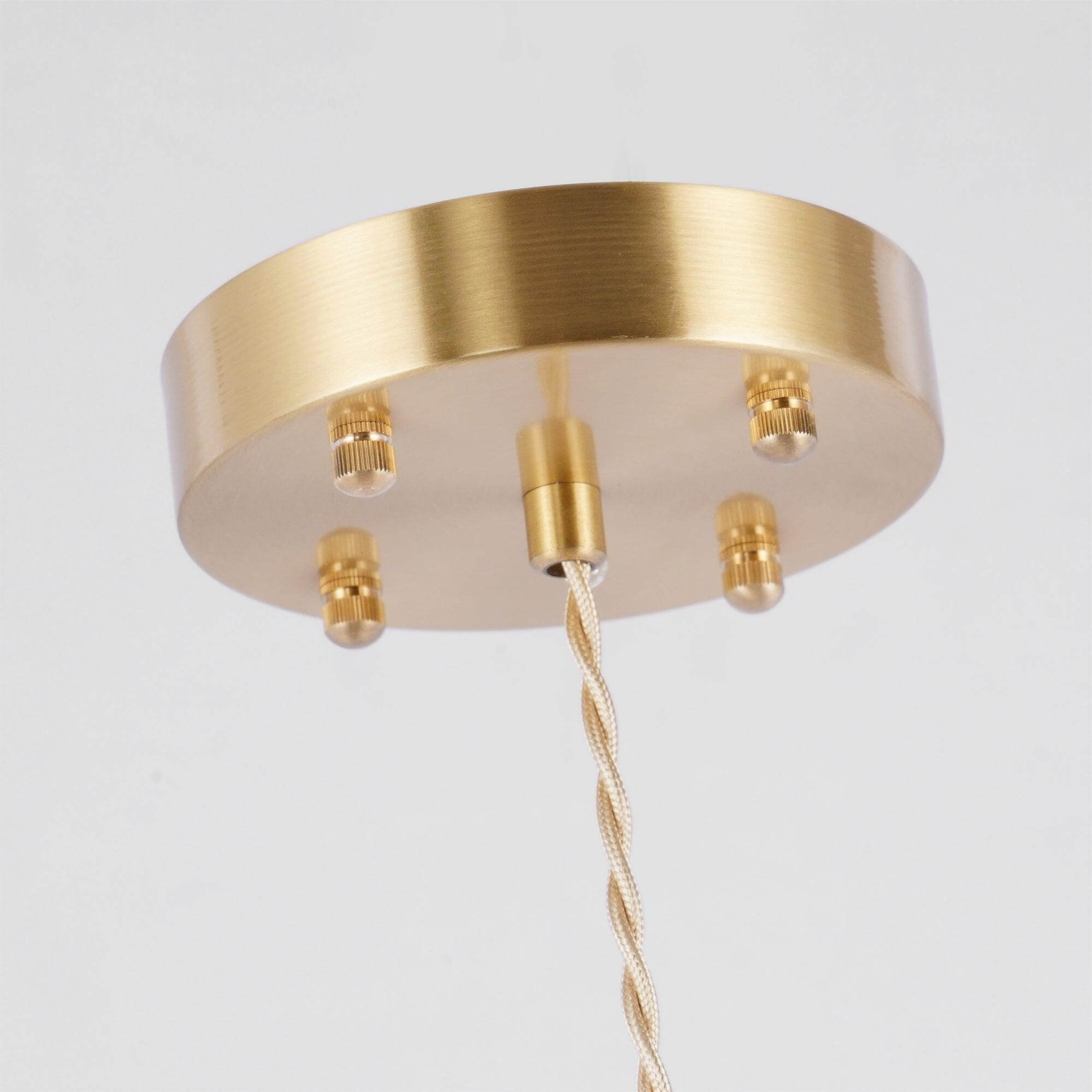 Lumen Glass Petal Louve Pendant Light