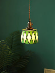 Lumen Stained Glass Pendant Light