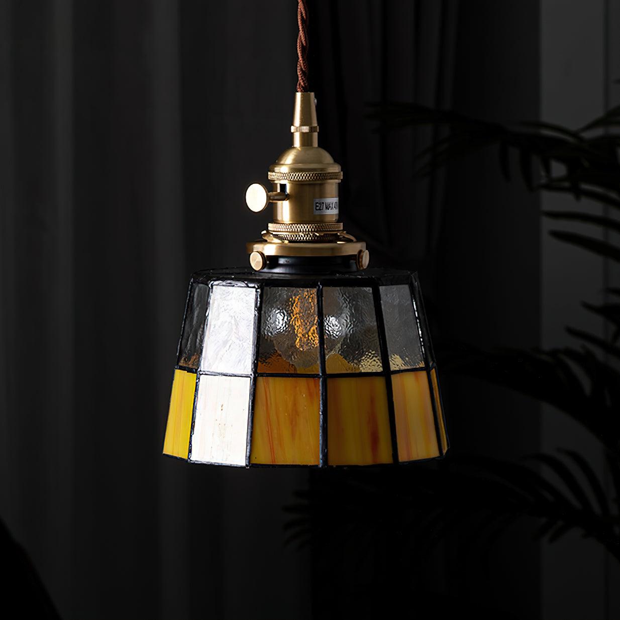 Lumen Stained Glass Pendant Light