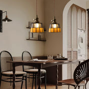 Lumen Stained Glass Pendant Light