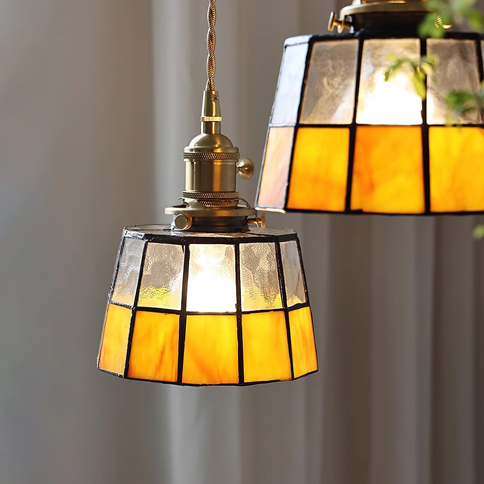 Lumen Stained Glass Pendant Light