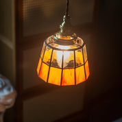 Lumen Stained Glass Pendant Light