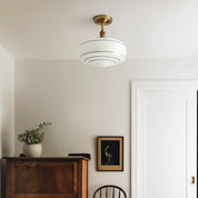 Lumen Talos Round Glass Ceiling Light