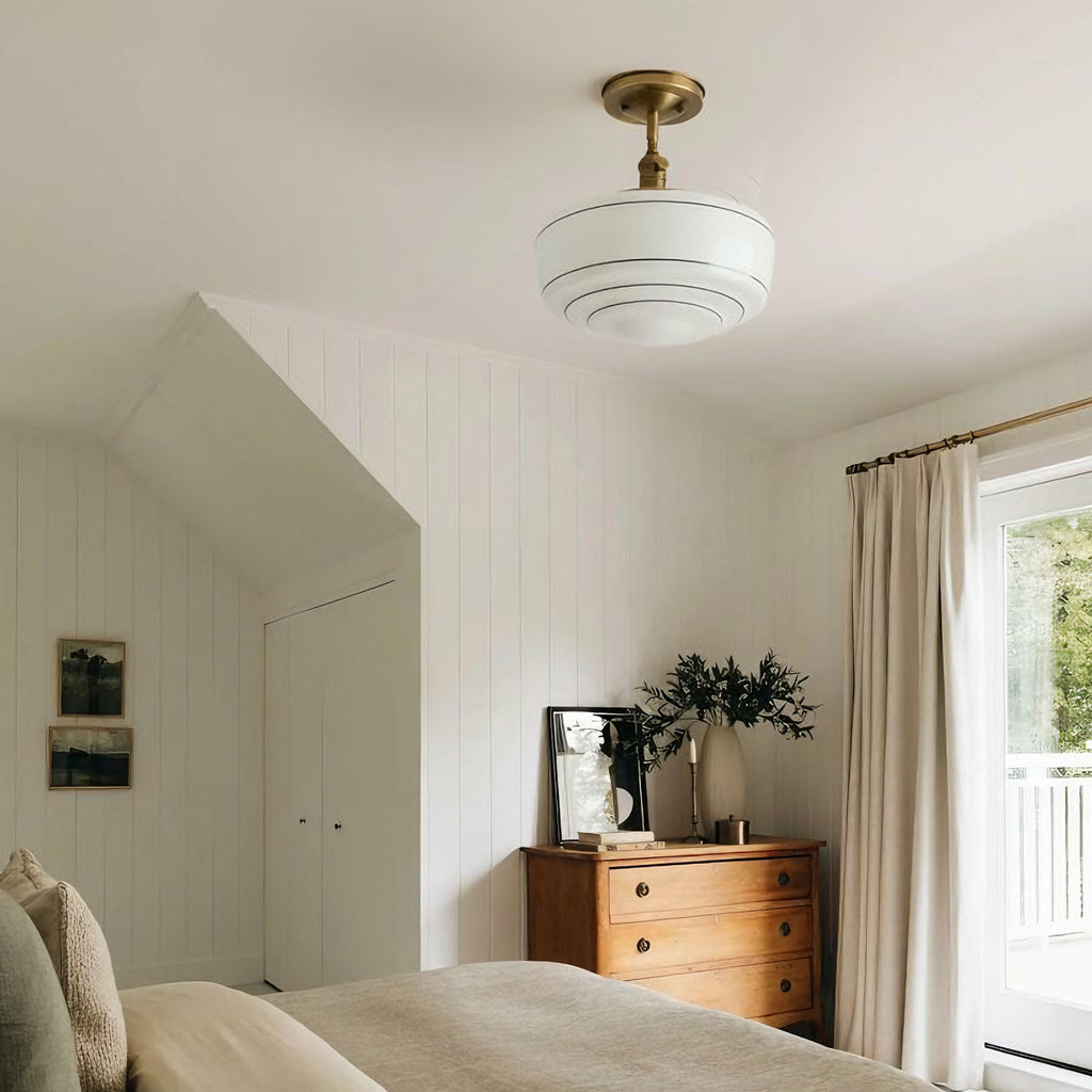 Lumen Talos Round Glass Ceiling Light