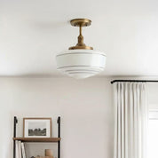 Lumen Talos Round Glass Ceiling Light