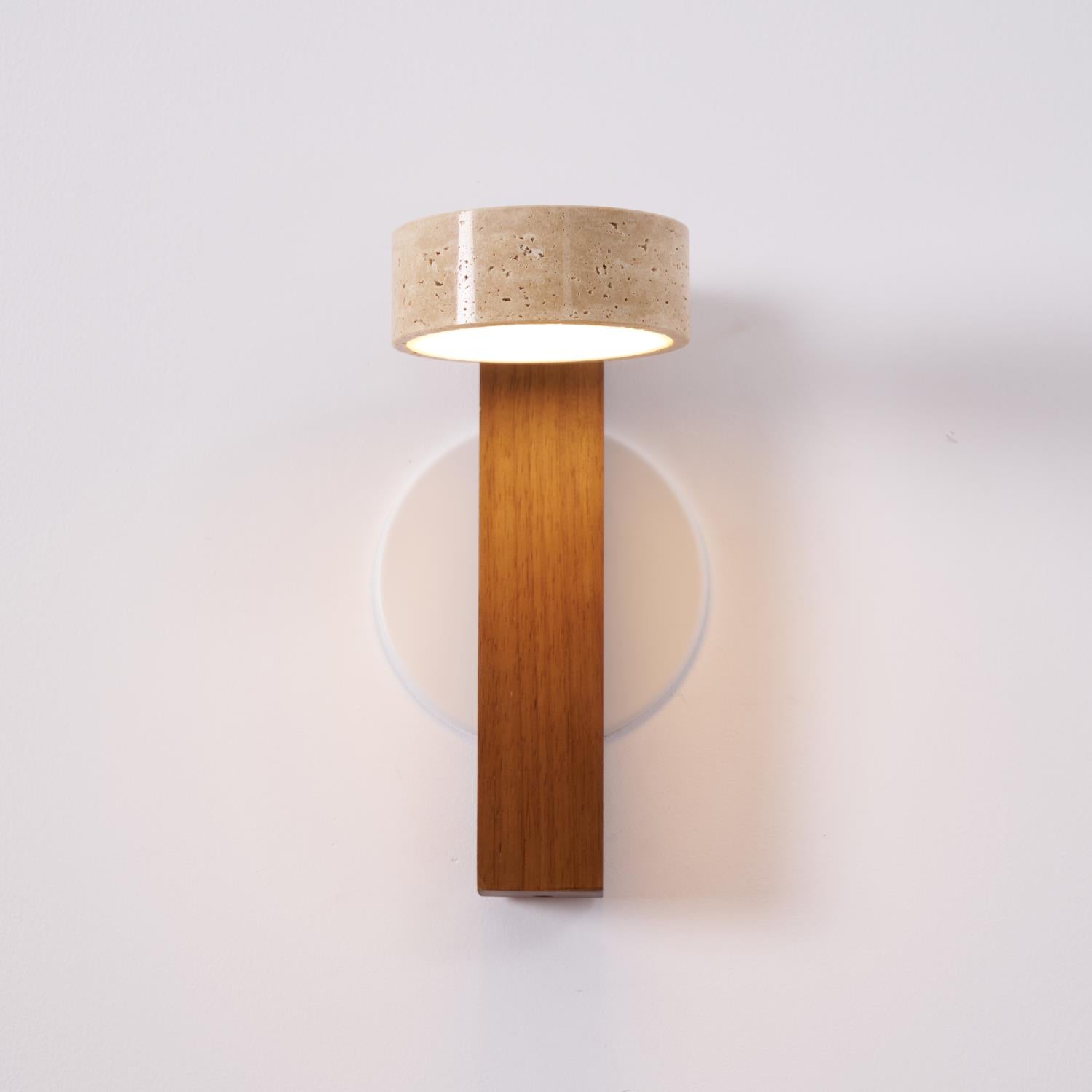 Lumen Tersus Travertine Wall Light