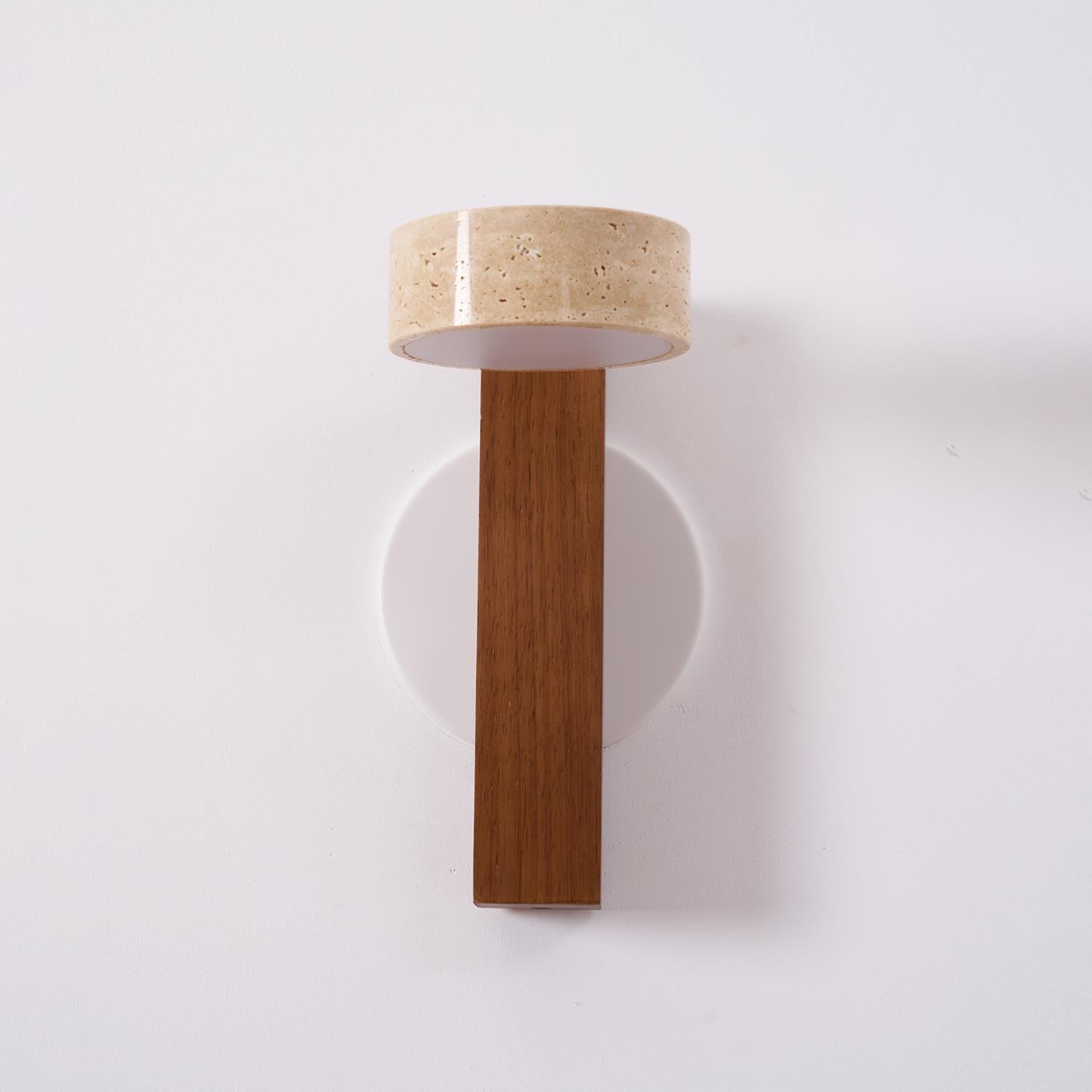 Lumen Tersus Travertine Wall Light