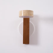 Lumen Tersus Travertine Wall Light
