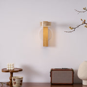 Lumen Tersus Travertine Wall Light