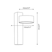 Lumen Tersus Travertine Wall Light