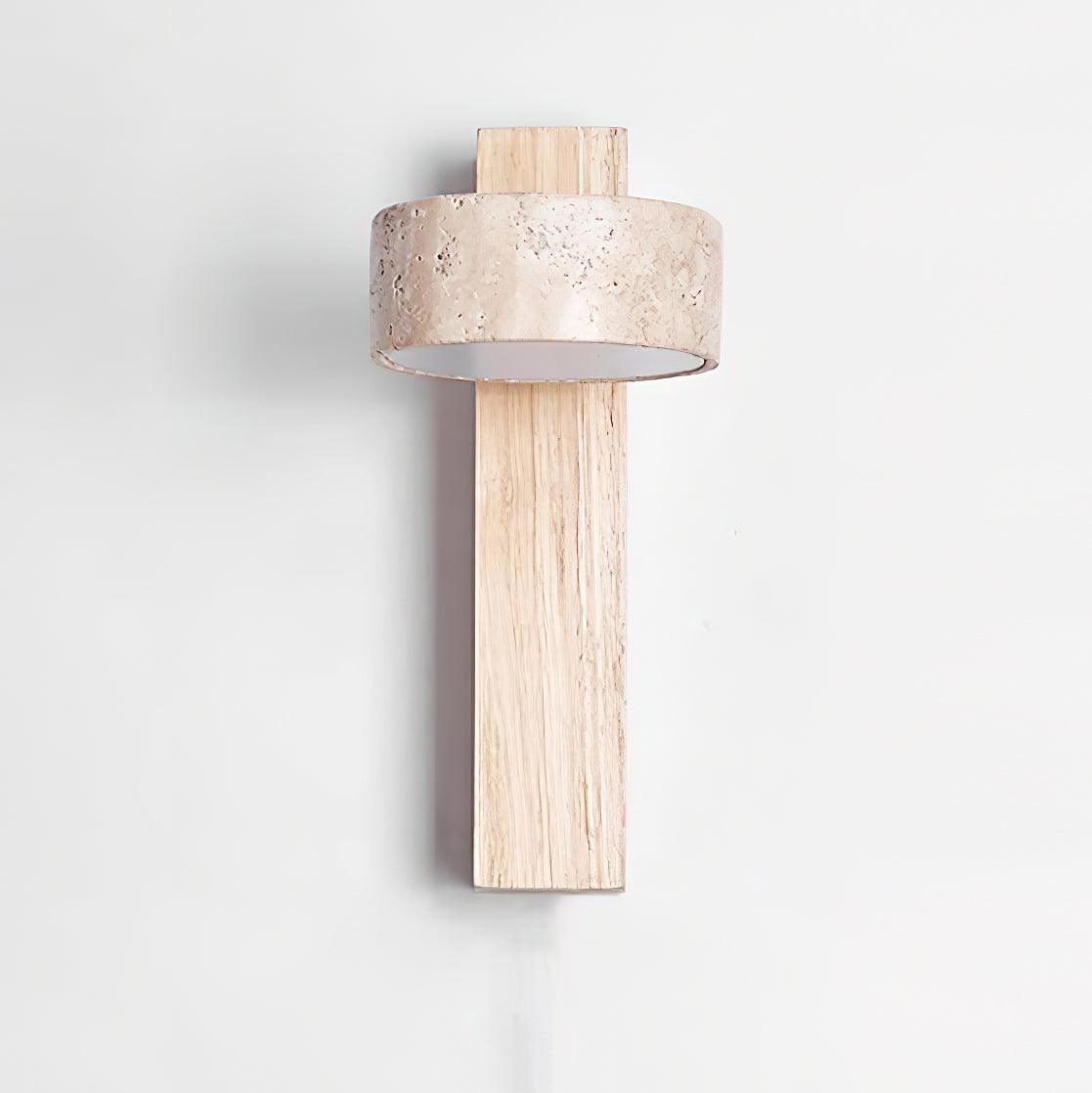 Lumen Tersus Travertine Wall Light
