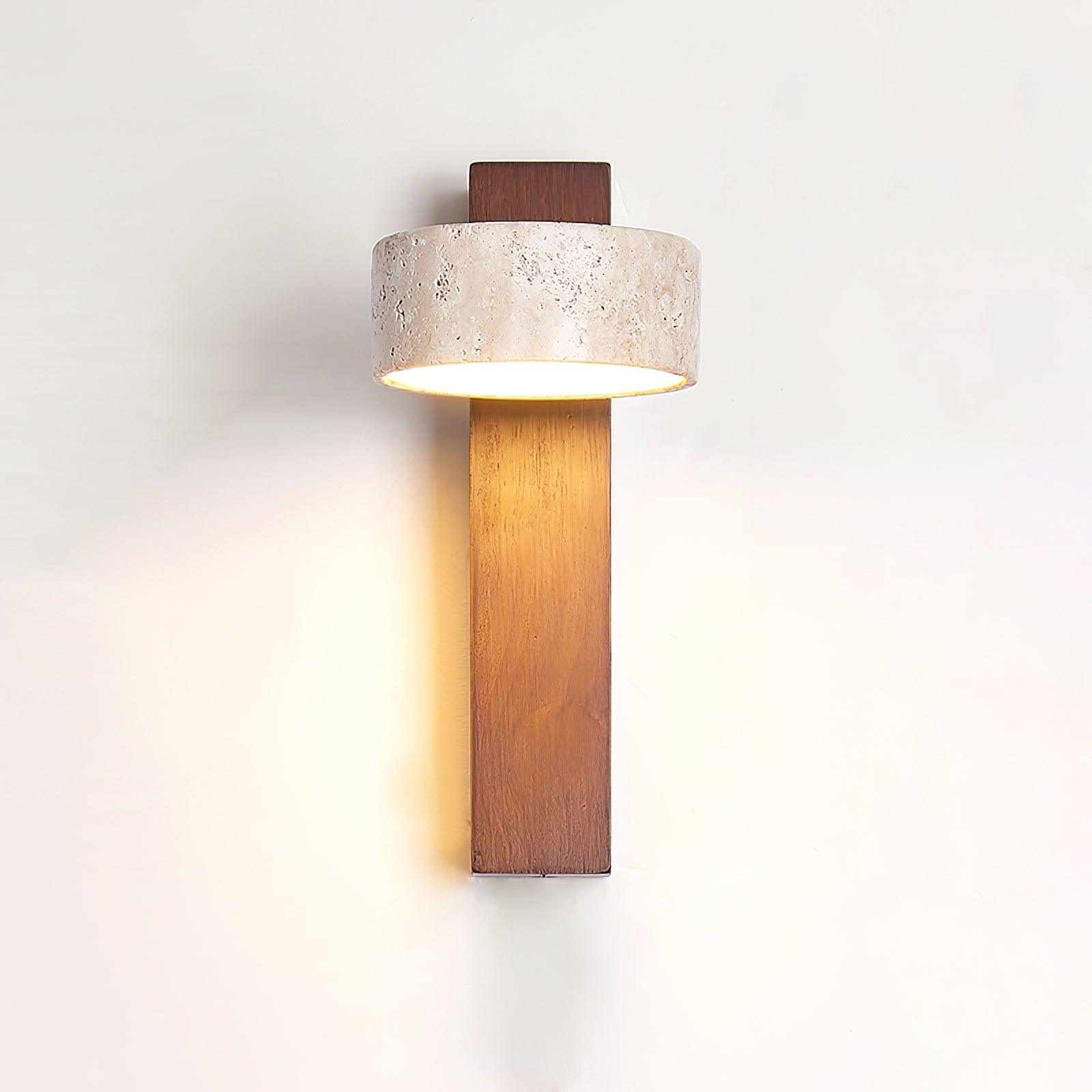 Lumen Tersus Travertine Wall Light