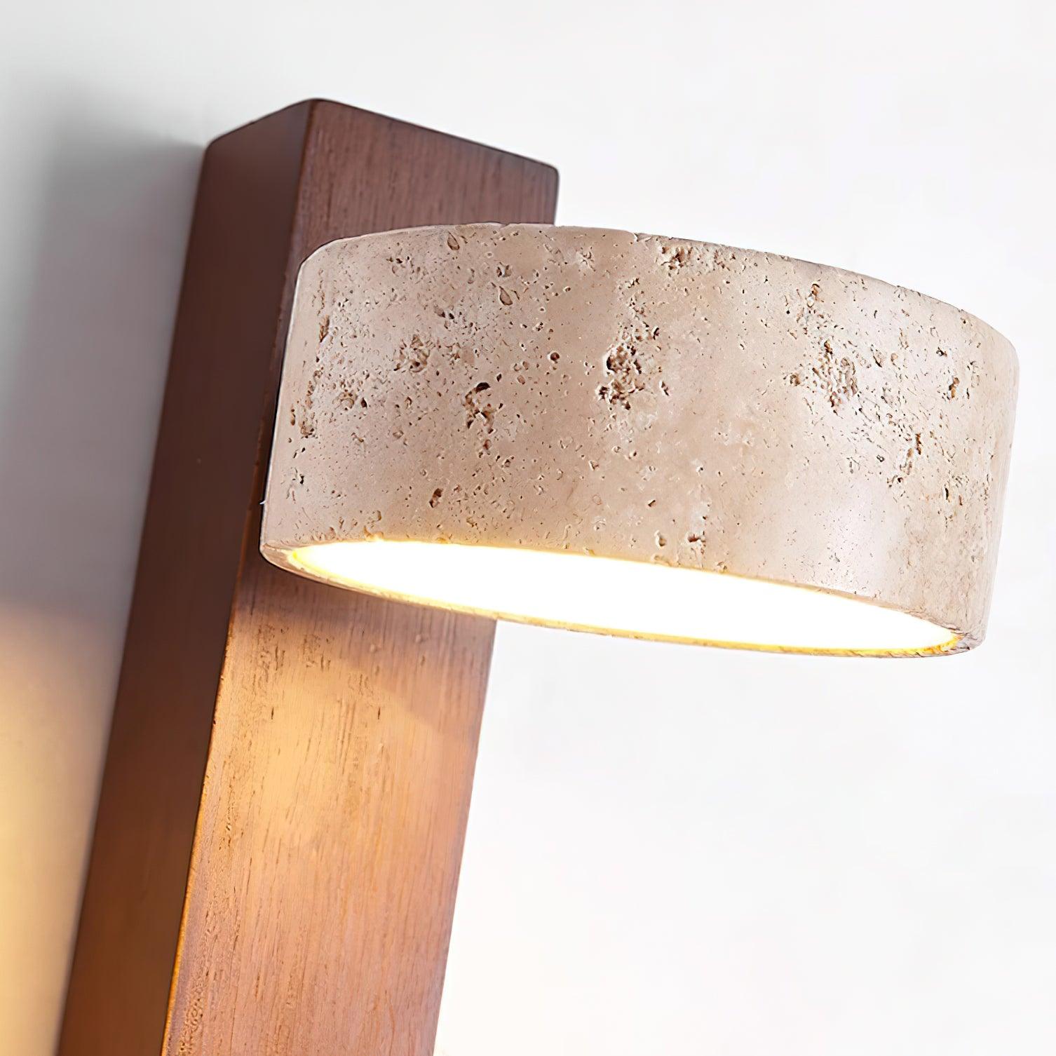 Lumen Tersus Travertine Wall Light