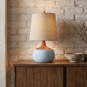 Lumen Thalyn Linen Cement Table Lamp