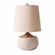 Lumen Thalyn Linen Cement Table Lamp
