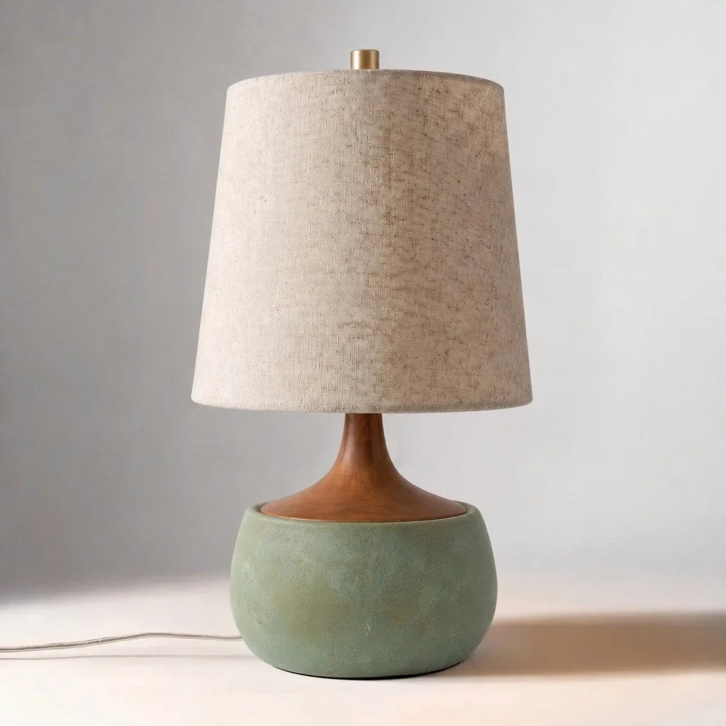 Lumen Thalyn Linen Cement Table Lamp