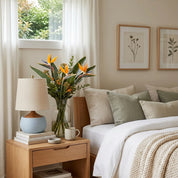 Lumen Thalyn Linen Cement Table Lamp