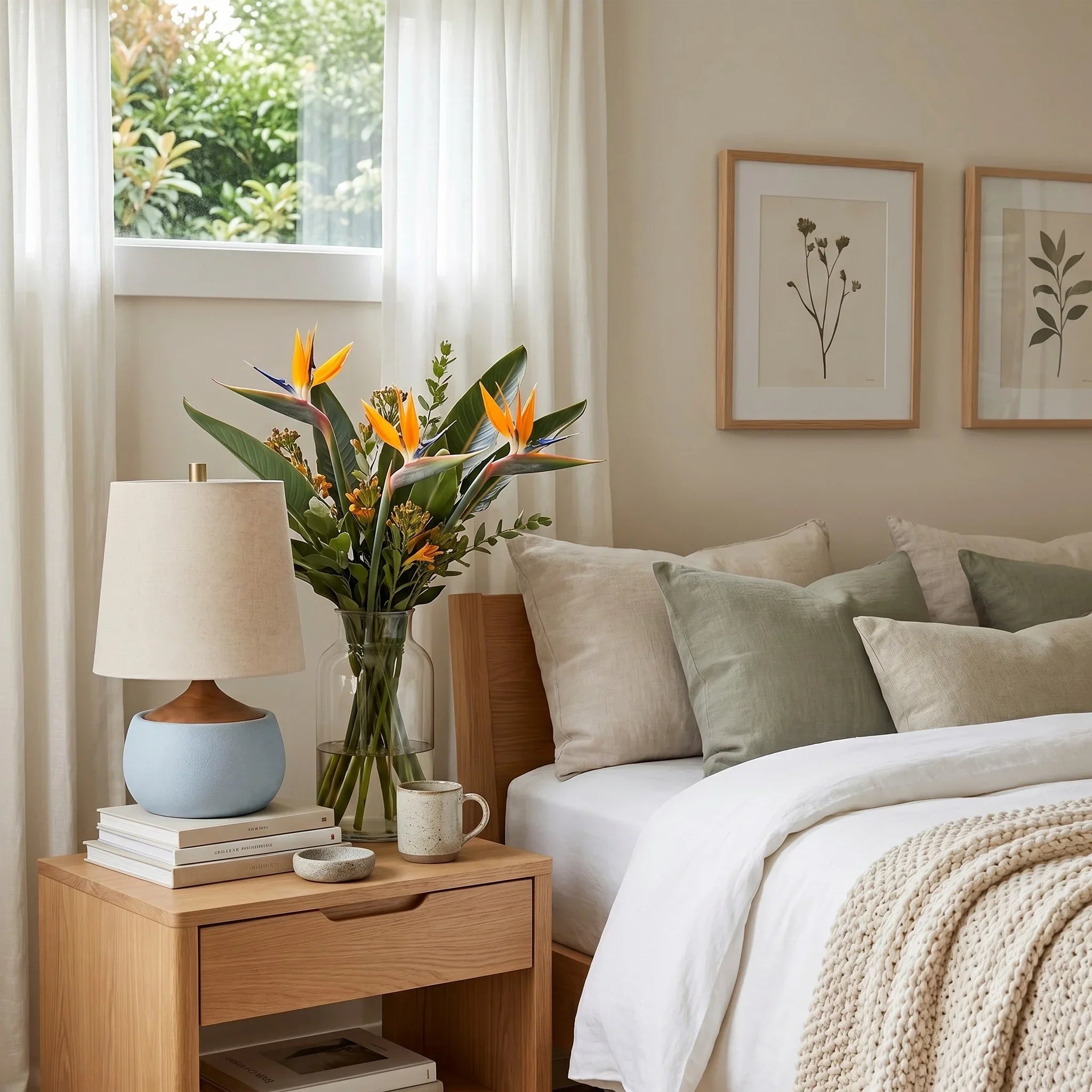 Lumen Thalyn Linen Cement Table Lamp
