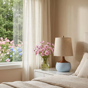 Lumen Thalyn Linen Cement Table Lamp