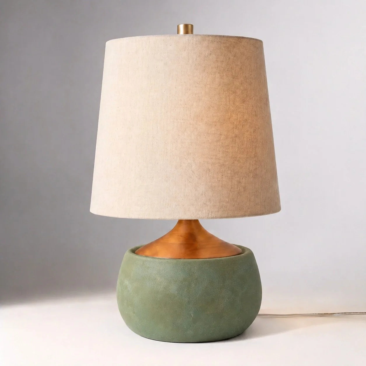 Lumen Thalyn Linen Cement Table Lamp