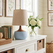 Lumen Thalyn Linen Cement Table Lamp