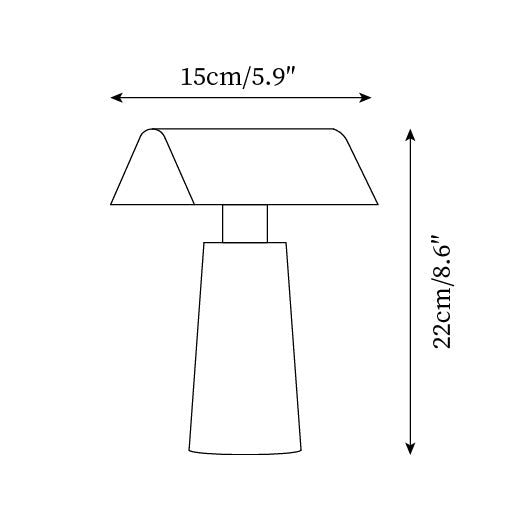 Lumen Cordless Banker Desk Lamp