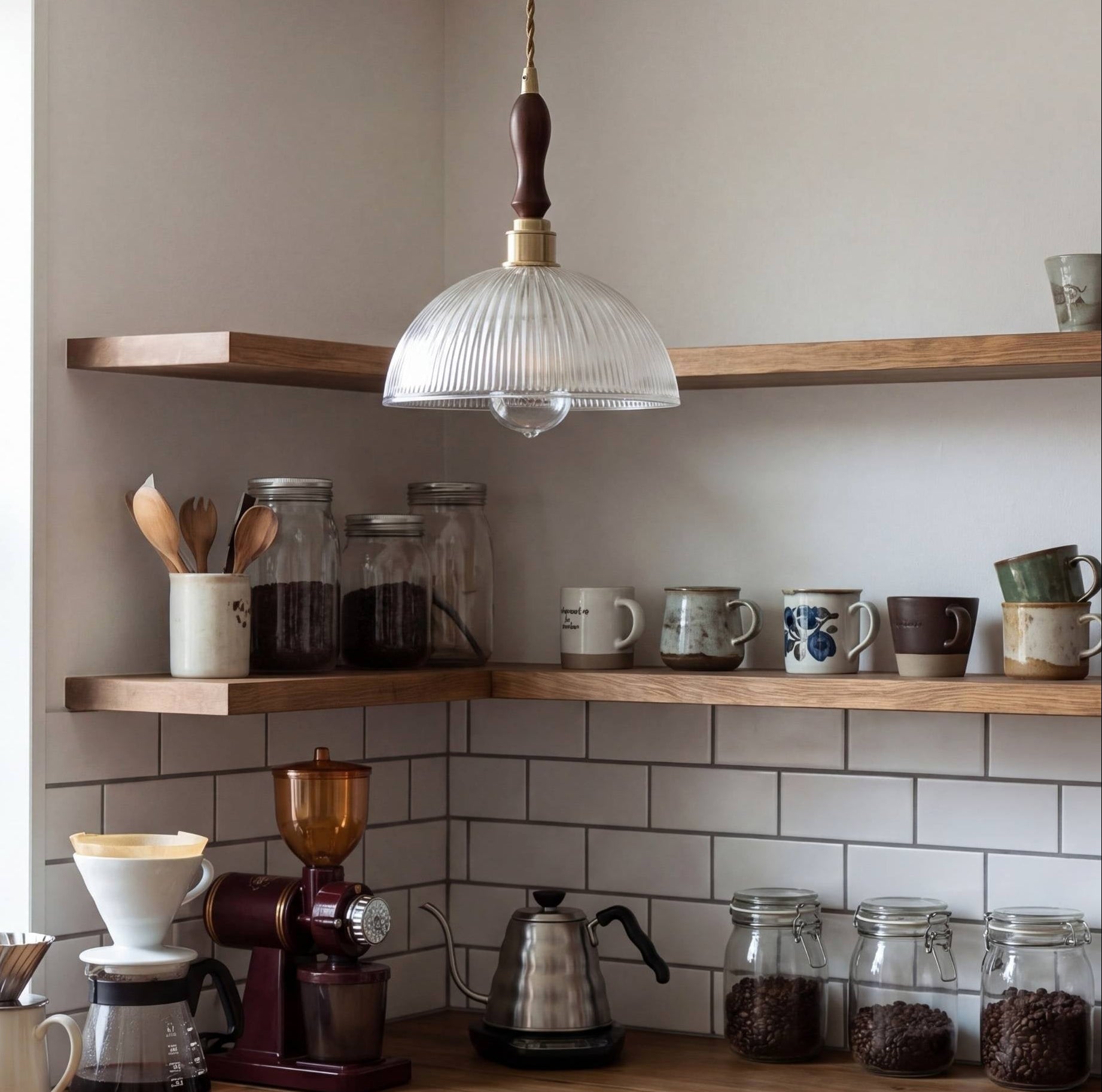 Lumen Glass Prism Pendant Light