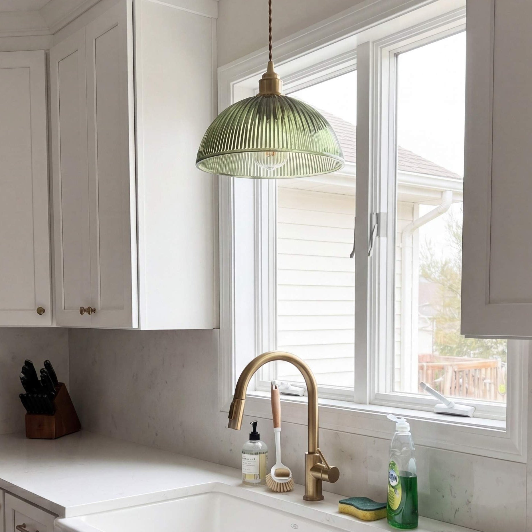 Lumen Glass Prism Pendant Light