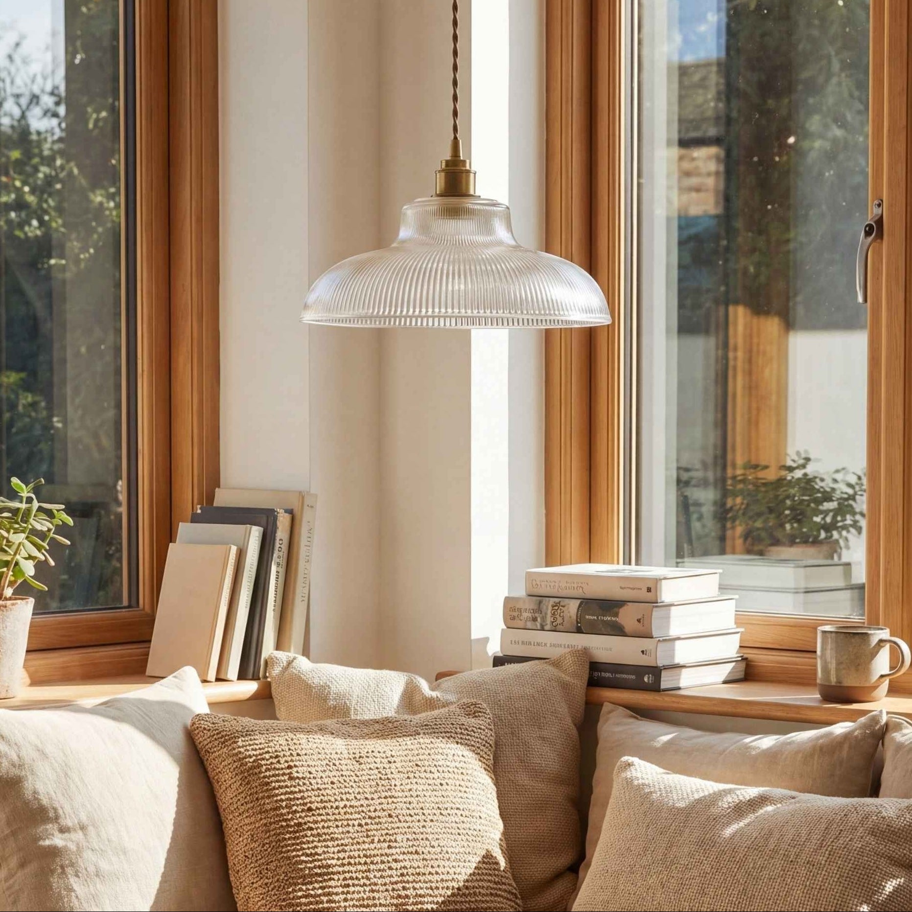 Lumen Glass Prism Pendant Light