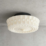 Lumen Frosted Cream Flush Mount