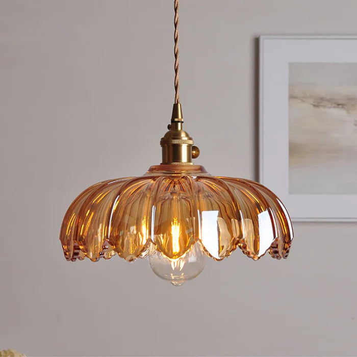 Lumen Rustic Bud Glass Pendant Light