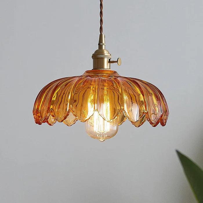 Lumen Rustic Bud Glass Pendant Light