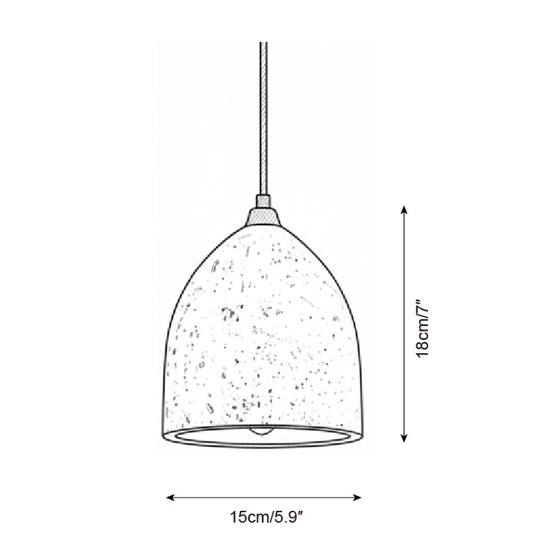 Lumen Volcanic Stone Pendant