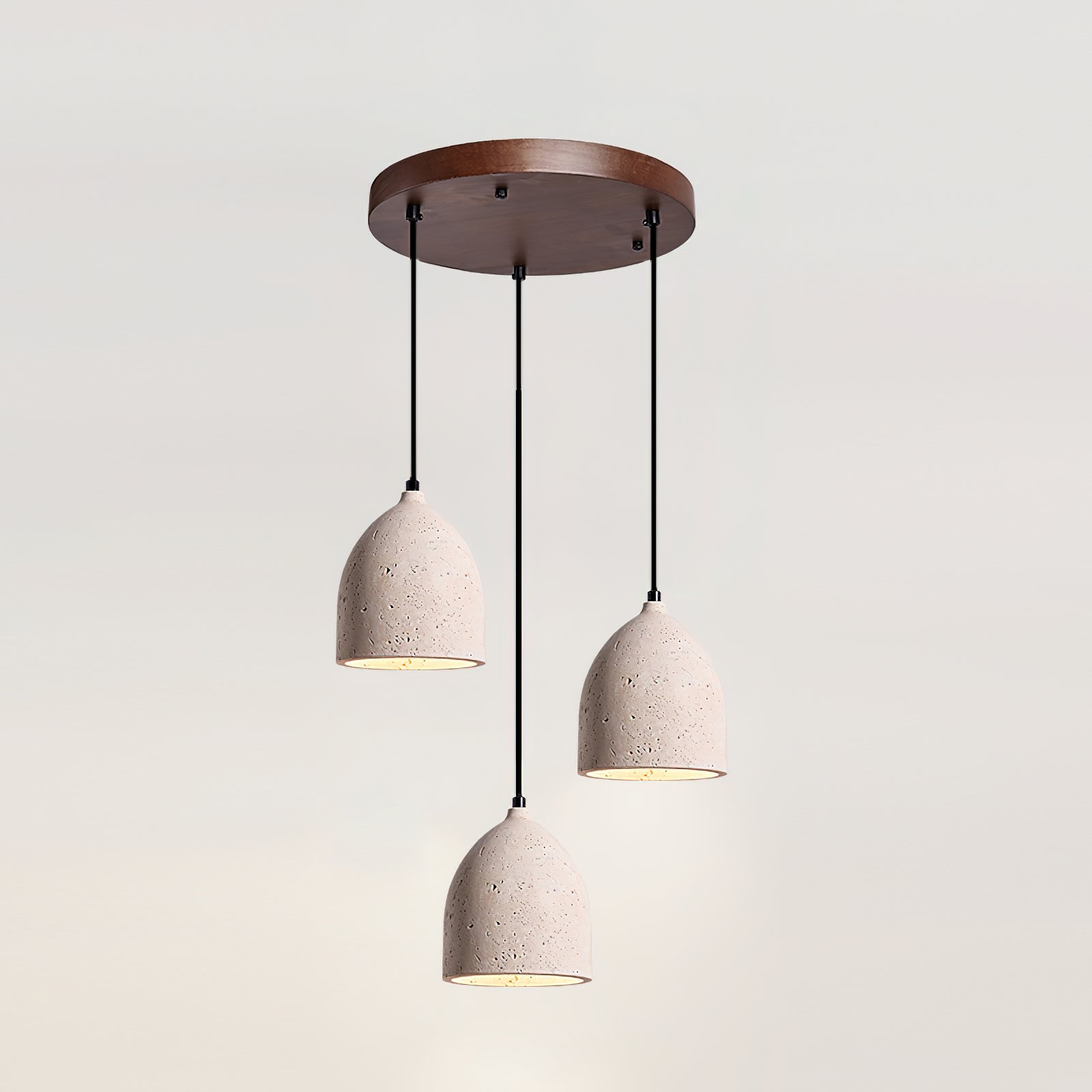Lumen Volcanic Stone Pendant