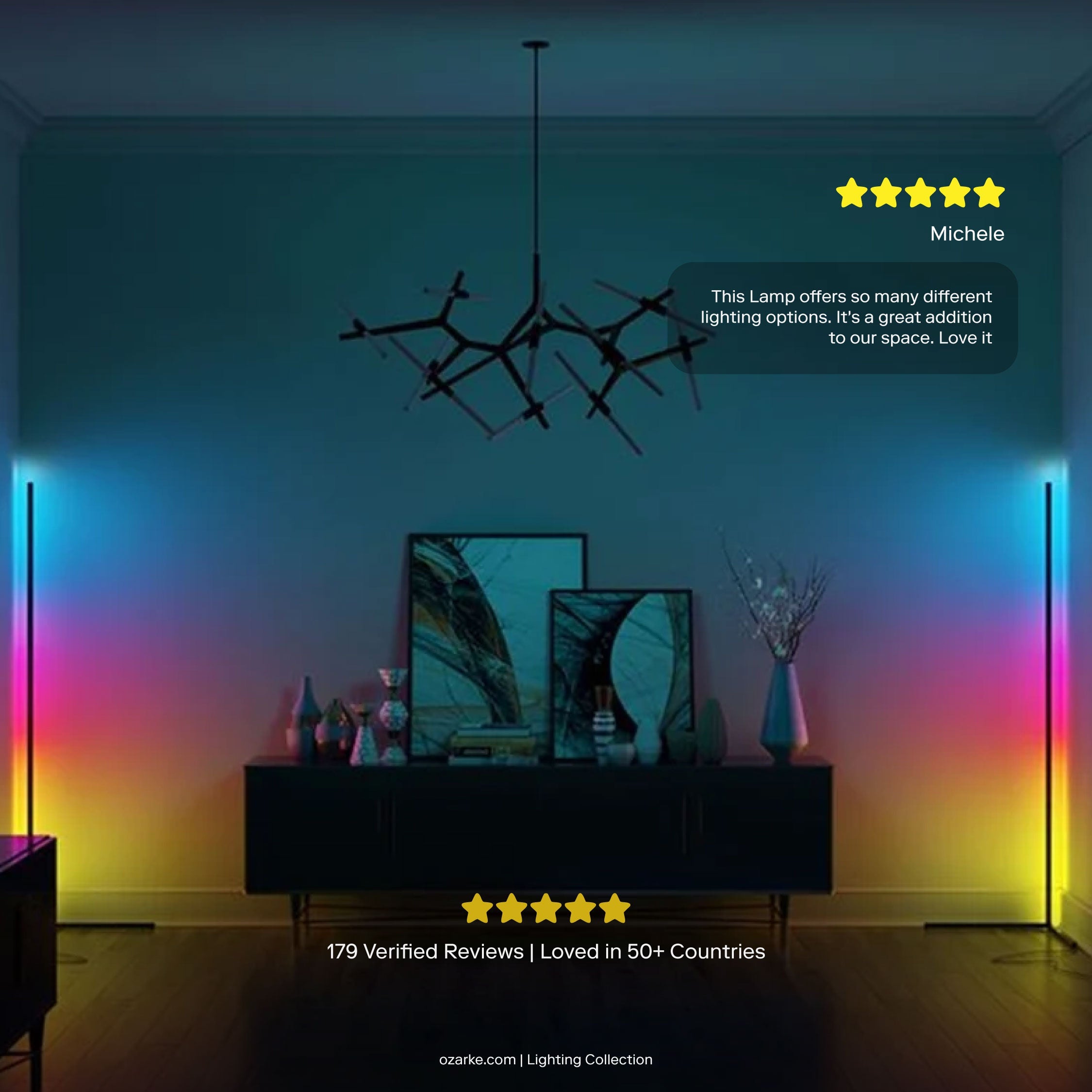 Lumen Corner LED Floor Lamp