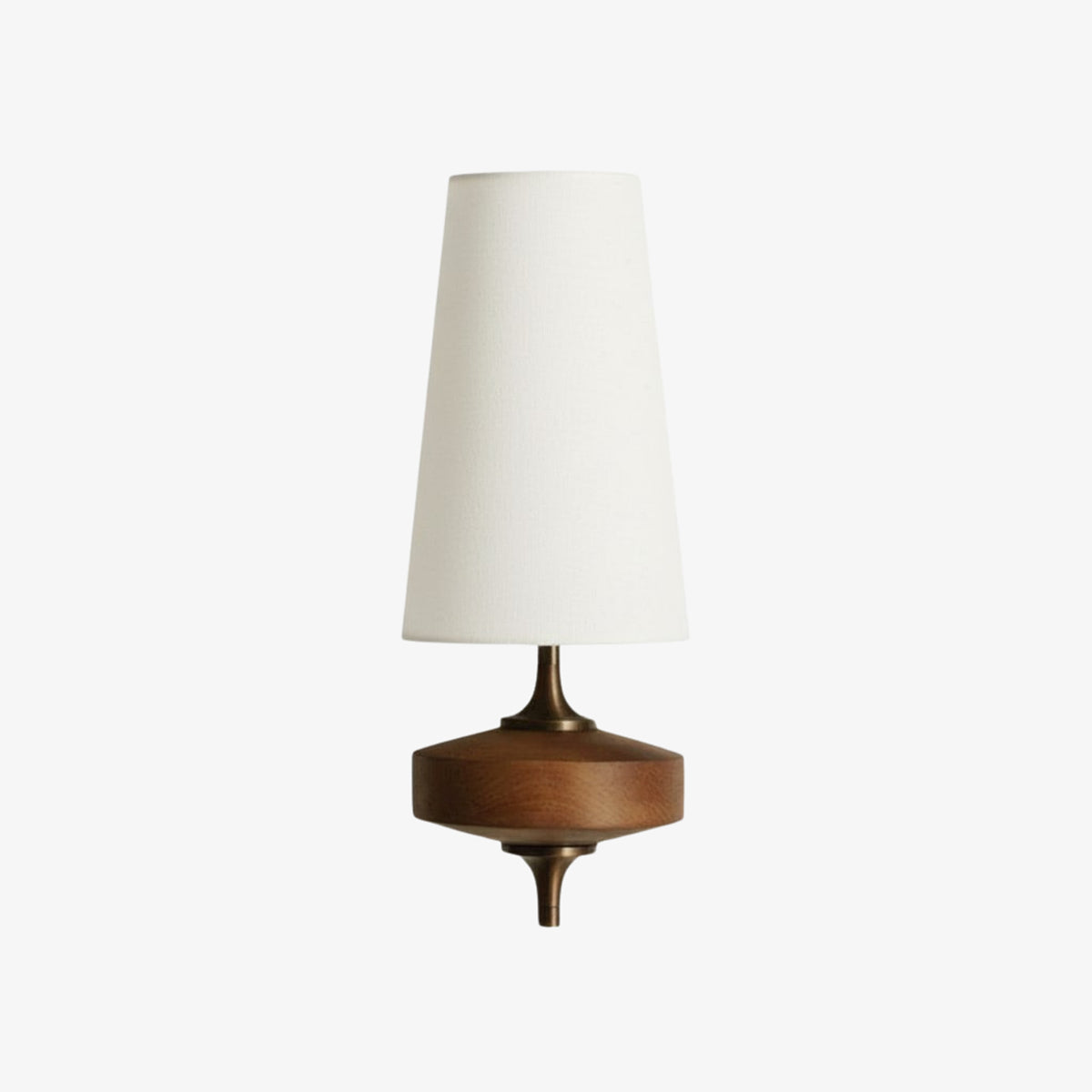Lumen Wood Base Shade Wall Light