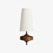 Lumen Wood Base Shade Wall Light