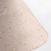 Lumen Travertine Cone Wall Light
