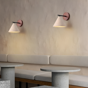 Lumen Travertine Cone Wall Light