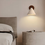 Lumen Travertine Cone Wall Light