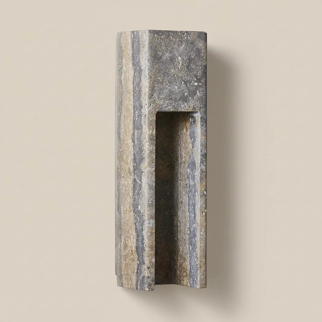 Lumen Zoey Travertine Wall Sconce