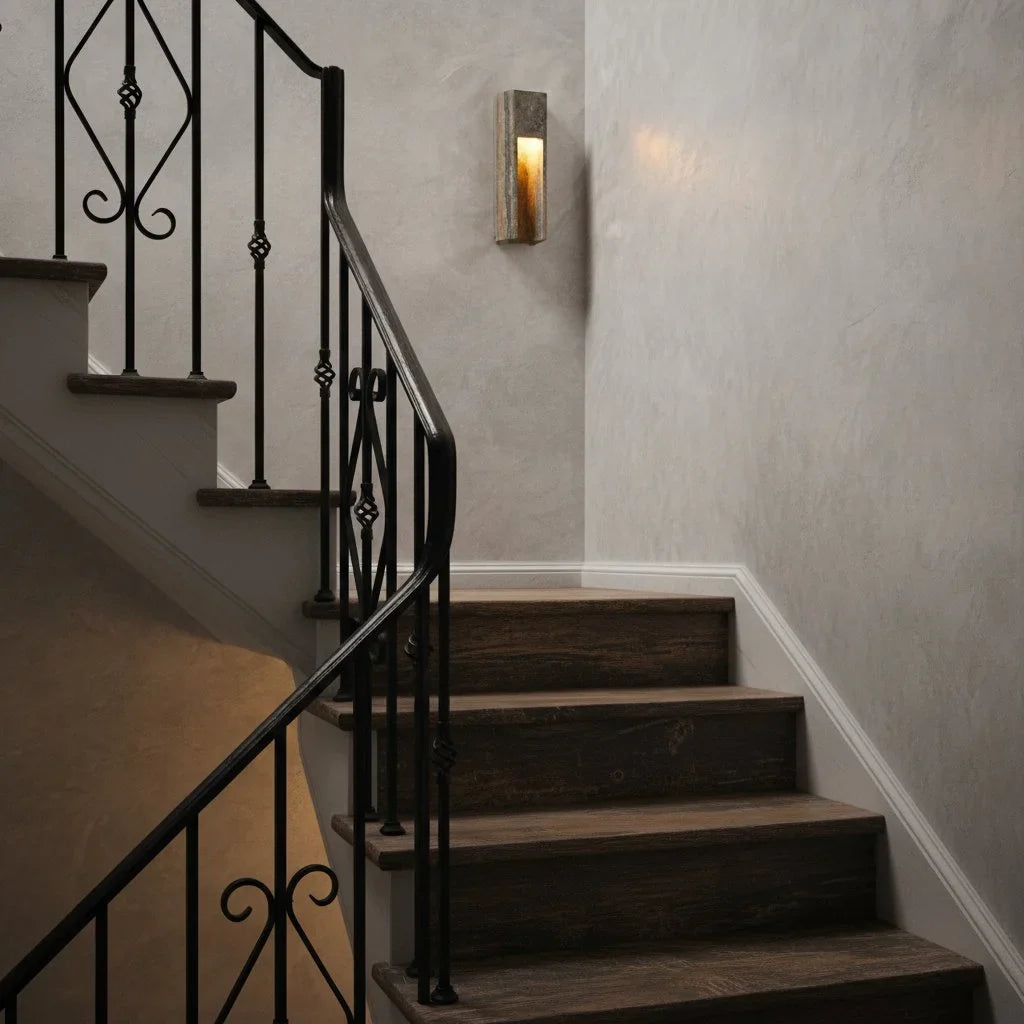 Lumen Zoey Travertine Wall Sconce